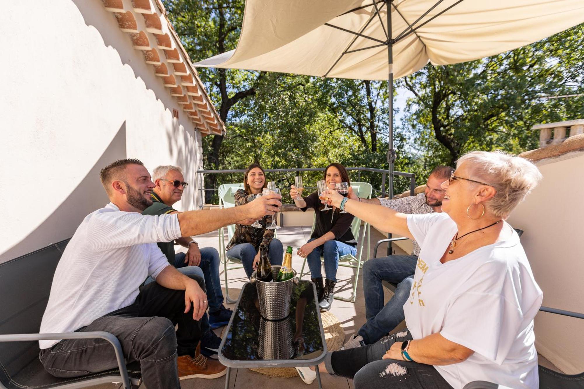 "Les Hauts Du Marquet" - Meuble De Tourisme 5 Etoiles - Gite De Groupe 15 Personnes En Cevennes - Piscine A Debordement - Balneo - Sauna - Nature Saint Jean du Pin Exteriér fotografie
